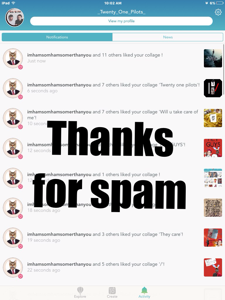 Thanks for spam