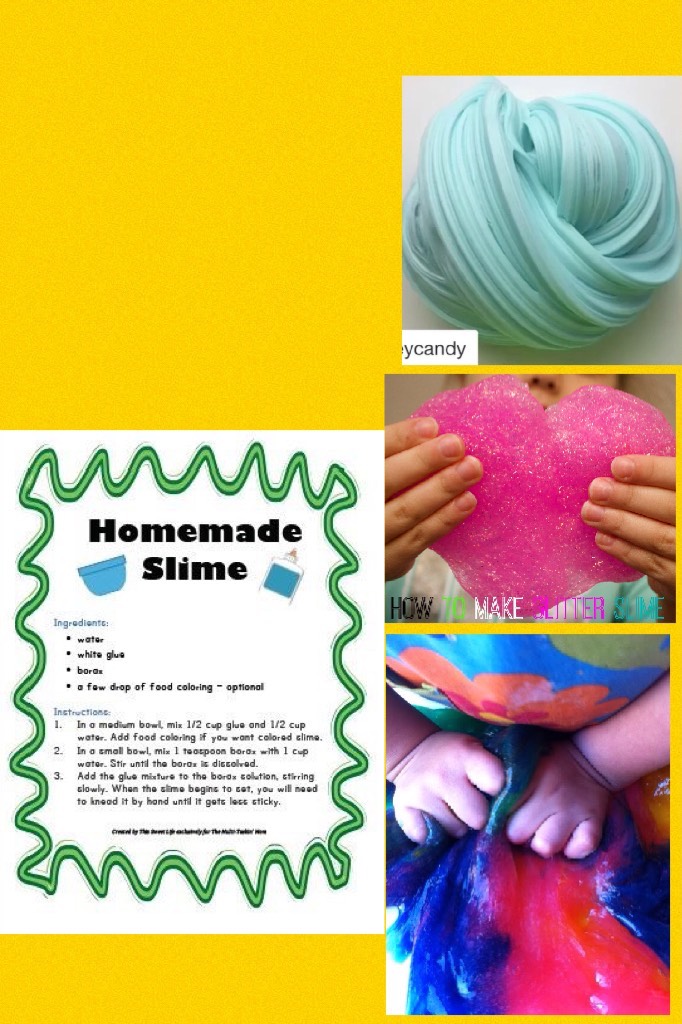 How to make slime instructions and pictures i made slime