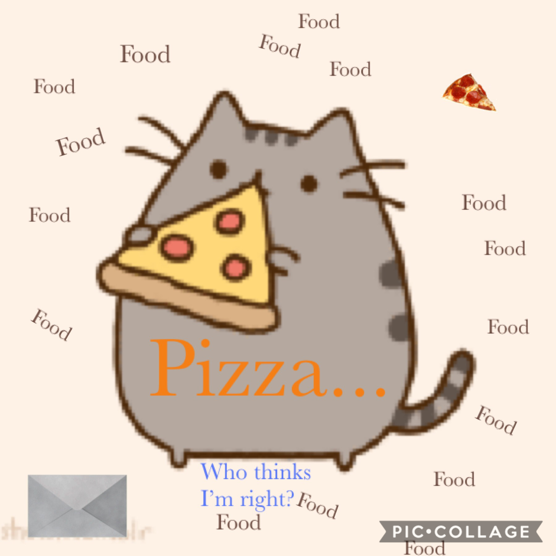 Food? PIZZA!! YUMMY!