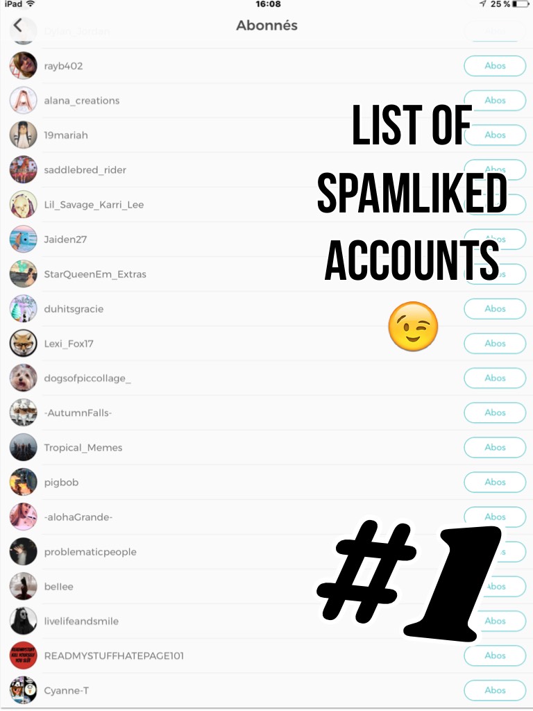 SpamLiked Persons #1
😉