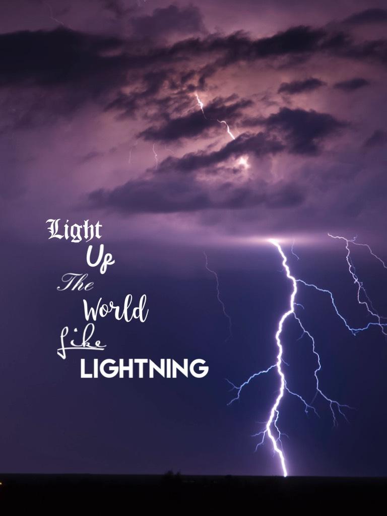 Tap!
I am obsessed with lightning! You might see a lot of these…
