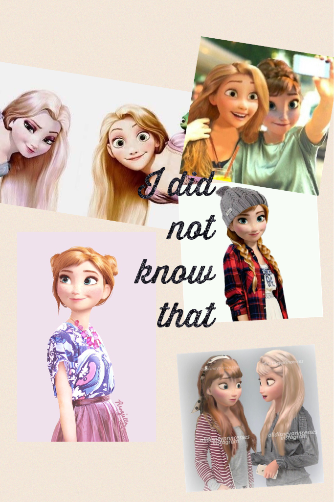 I did not know that rapunzel and Anna and elza were friends