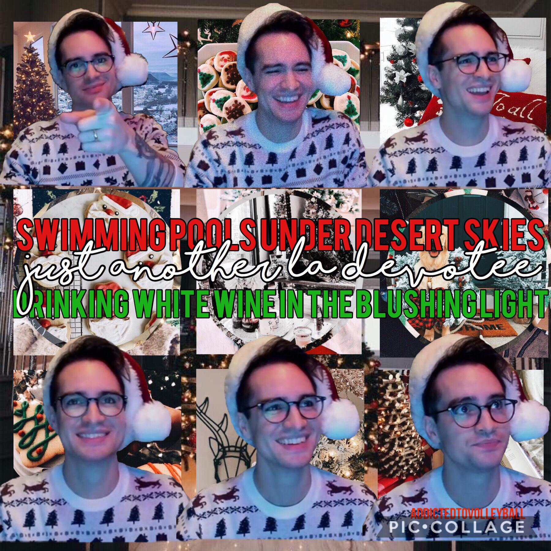 12-28-18 - brendon! ♥️ - click!
two posts in one day wHaT
why am i more festive AFTER christmas? 😂🤦🏼‍♀️ 
i’ve been listening to panic! for 12 HOURS STRAIGHT 😂😂😂
QOTD: favorite p!atd song?
AOTD: la devotee or say amen (saturday night) ♥️