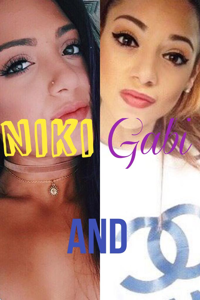 Tap💘 
Love these two! Check them out on YouTube if u haven't at Niki and Gabi. This pic describes them perfectly😍