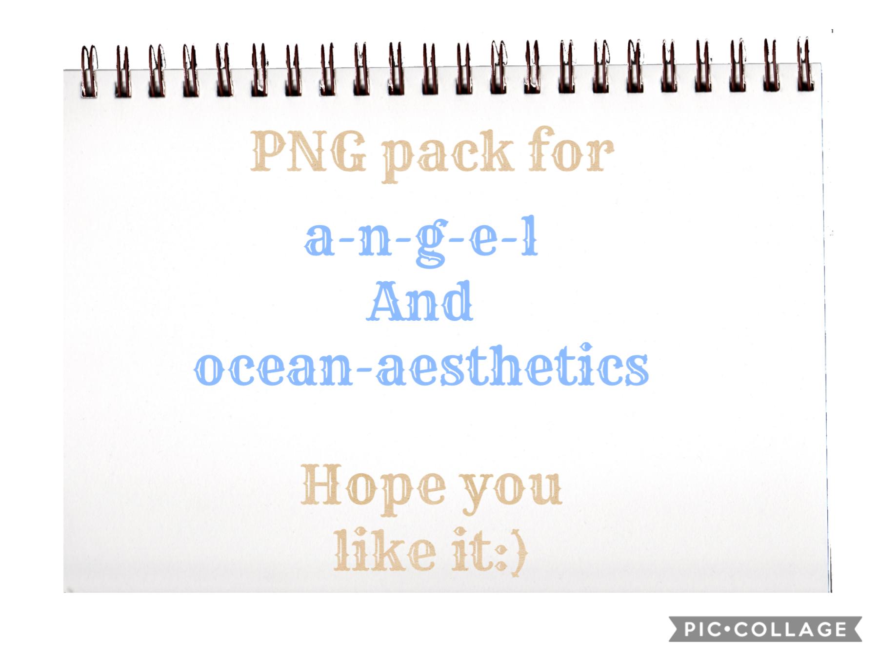 PNG pack for angel and ocean-aesthetics hope you guys like it!
