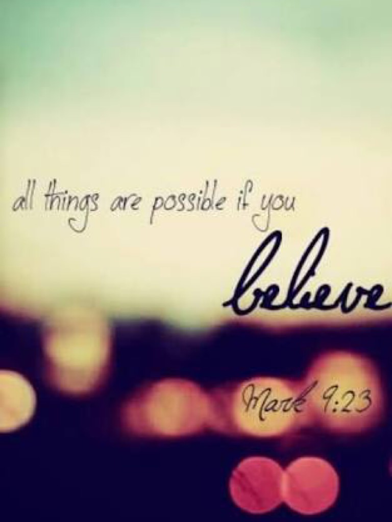 Just believe!!!
