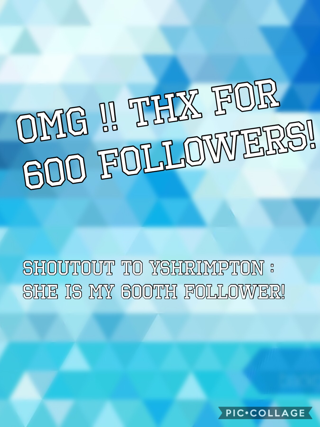 Thx for 600 followers!
