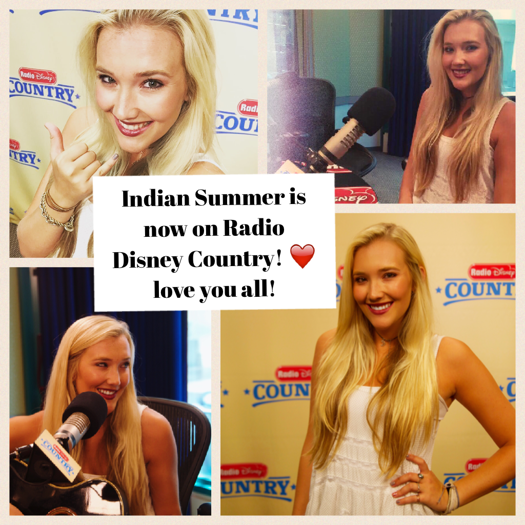 Indian Summer is now on Radio Disney Country! ❤️ love you all! 
