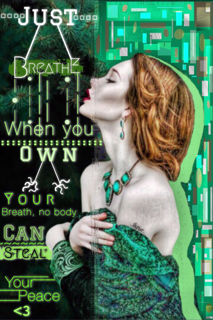 Just Breathe 💕, I did the same kinda design I made for my dream quote collage that was featured. if u guys have any questions for me, fire away