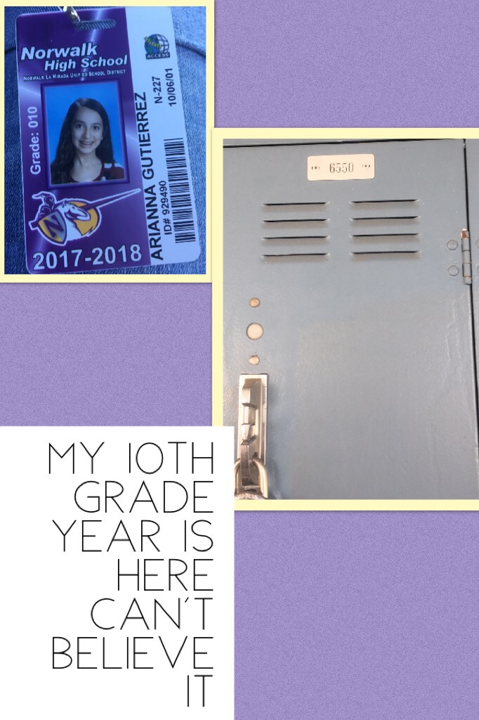 My 10th grade year is here can't believe it 😟😲