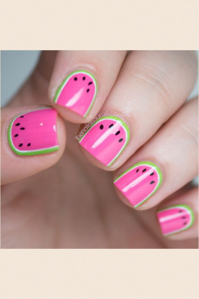 Watermelon nails
