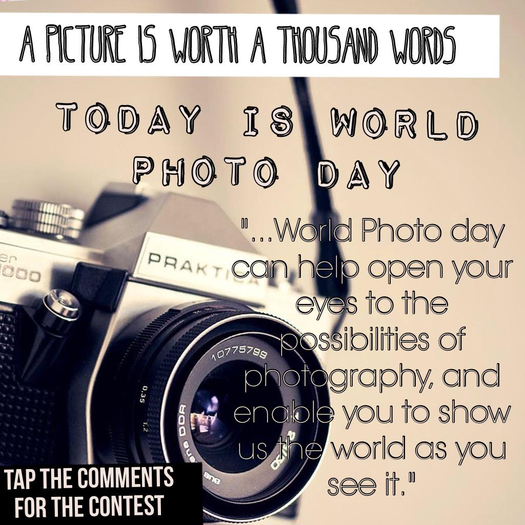 Contest: Show us the world you see with a single photo and remix it! Don't forget to mention Worlds Photo Day in the collage. Our favorite picks will get featured throughout the day. 