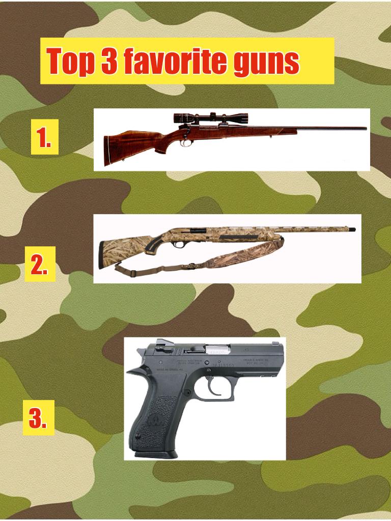 Top 3 favorite guns