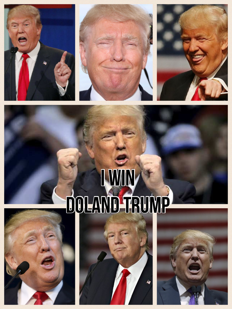 I Win
Doland Trump 