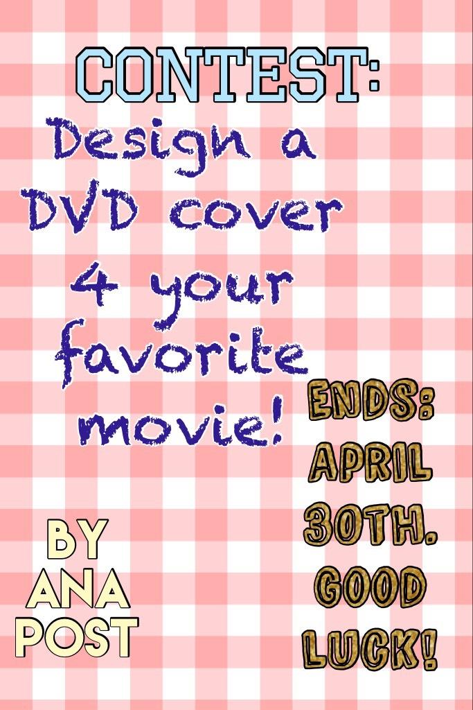 Contest: design a DVD cover for your favorite movie 