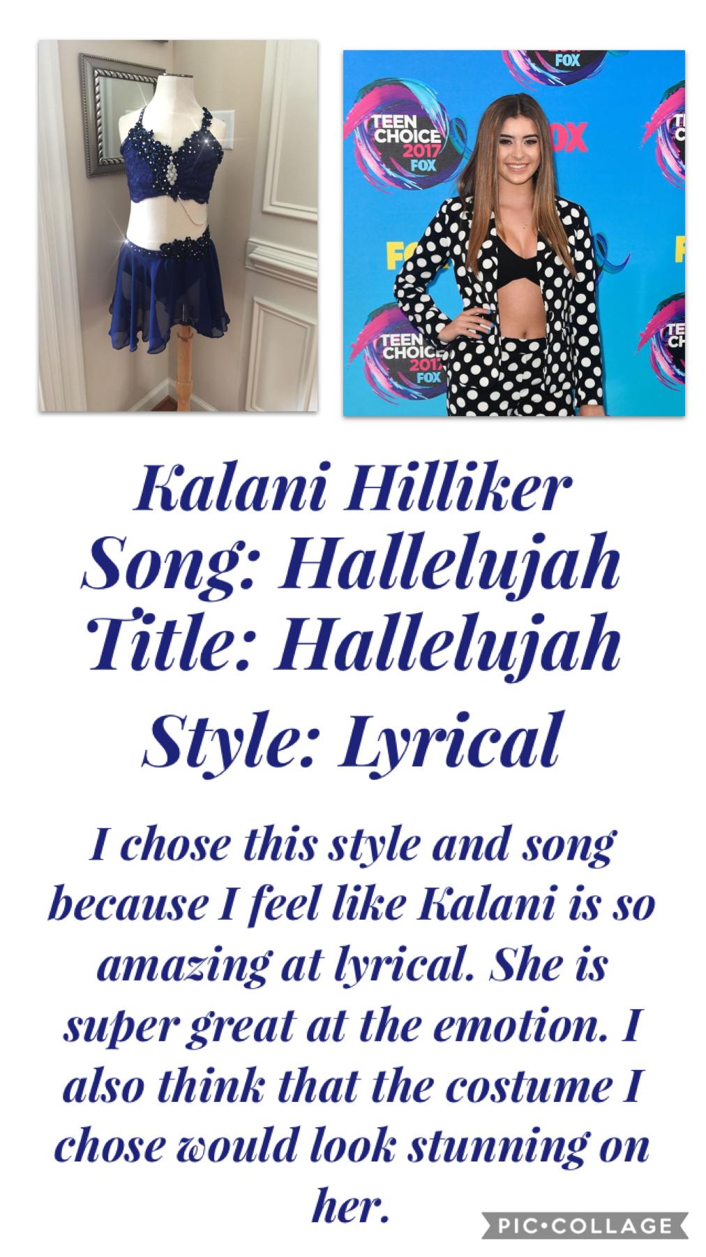 Designing my dream solo for each girl (+Brady)! Today I did Kalani! This is a series that I will hopefully be posting everyday! Enjoy!