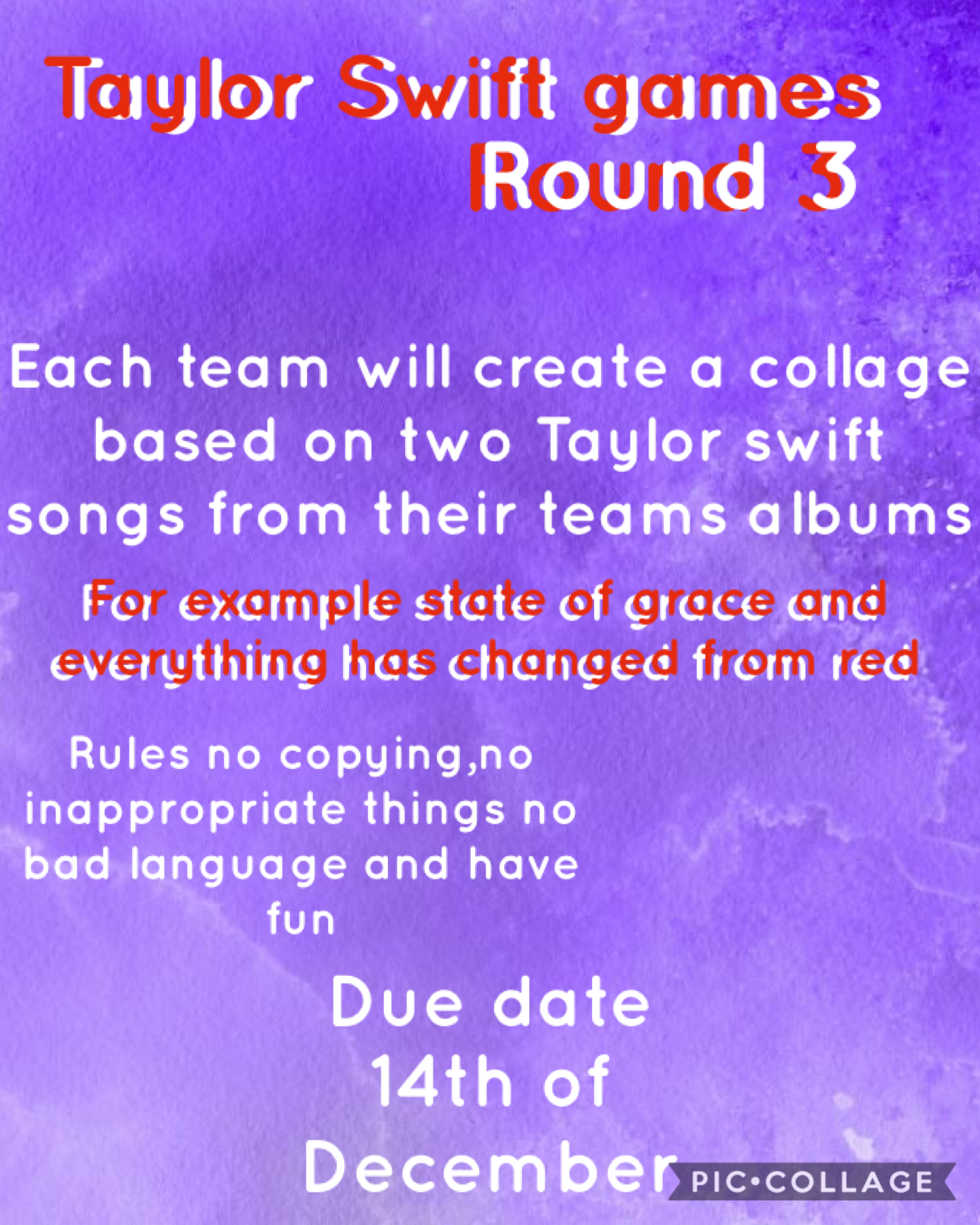 Round 3 of the Taylor Swift games