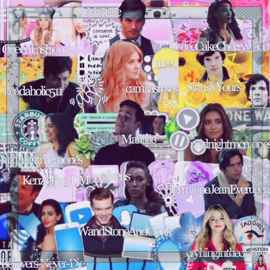 Mega collab with all of the amazing people listed in the collage (there's a lot!) Go follow them all! (I did not host the collab, I just contributed)😊