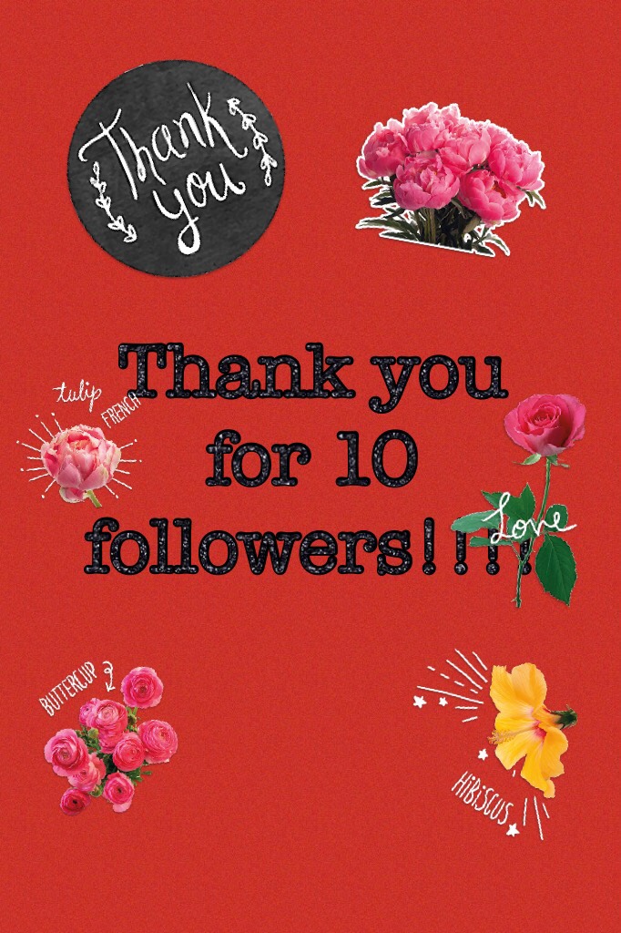 Thank you for 10 followers!!!!