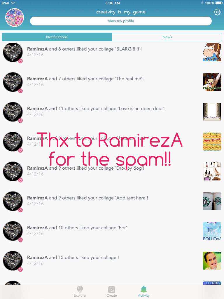 Thx to RamirezA for the spam!!
