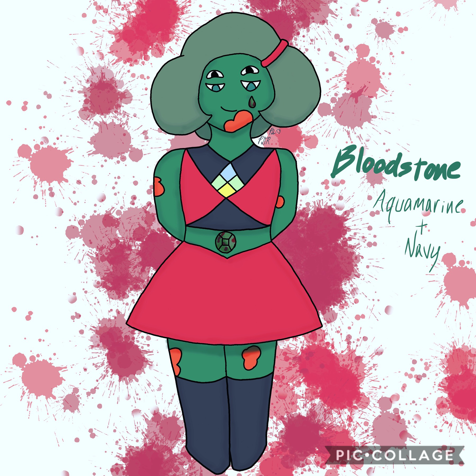 Bloodstone (Aquamarine + Navy) 

This fusion would be absolutely terrifying 

Side note I finally got the Instagram app so you can actually DM me now @pinkdiamondsrose