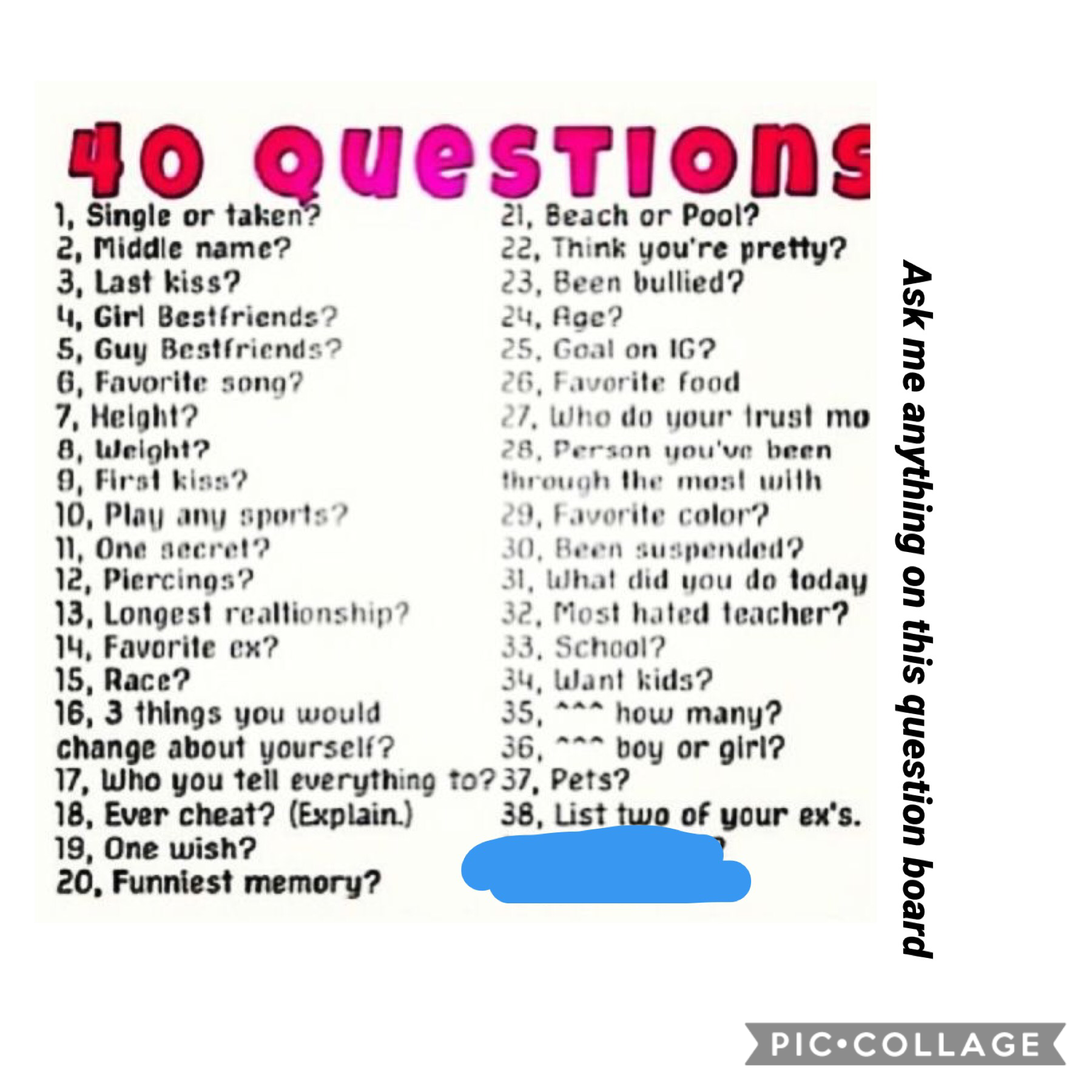 Ask me any question 😀😀