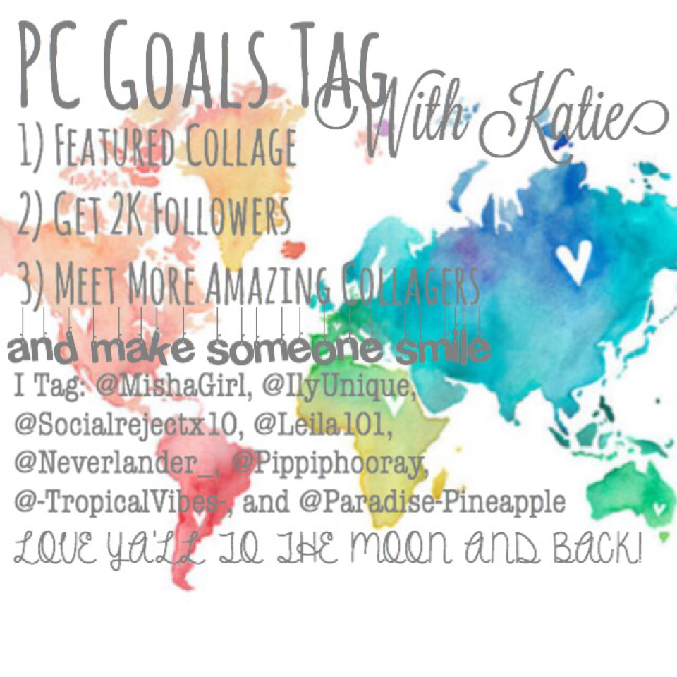 Hoping I can actually meet one of my goals😁Ask me if you have any questions about the tag!