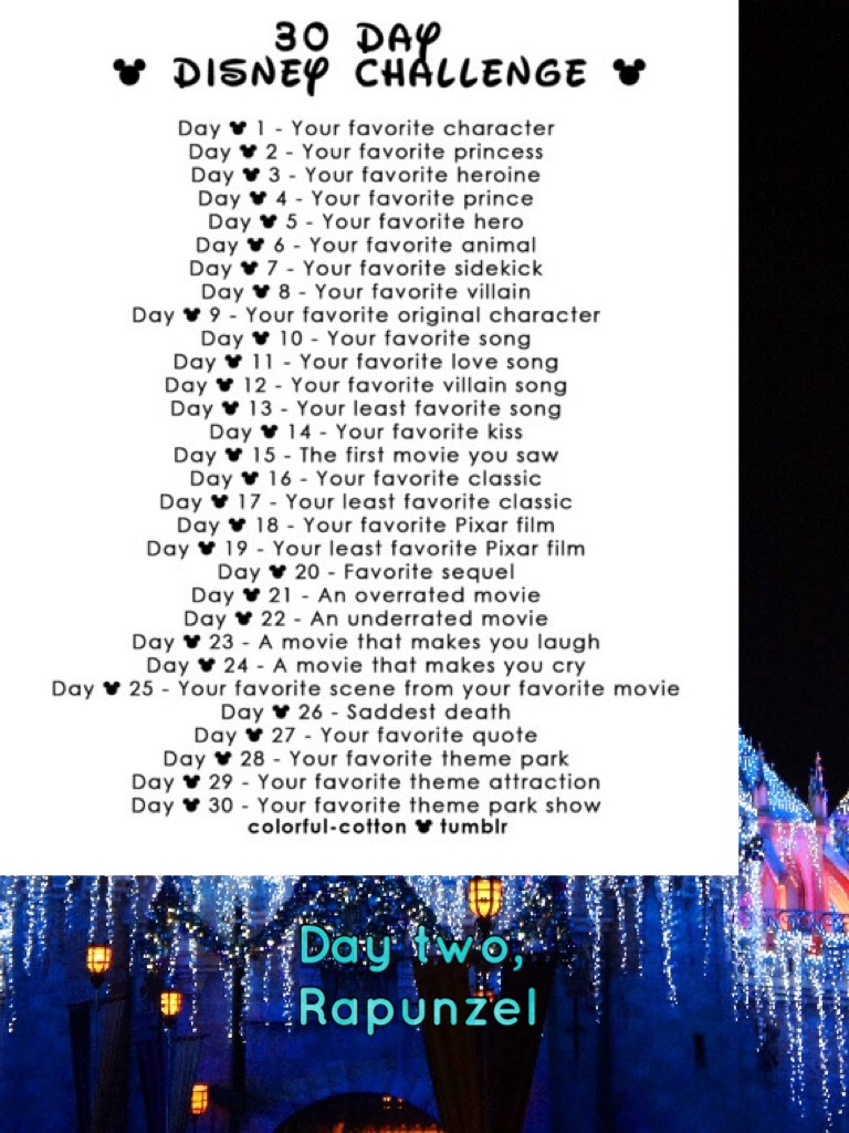 Day two Disney challenge 