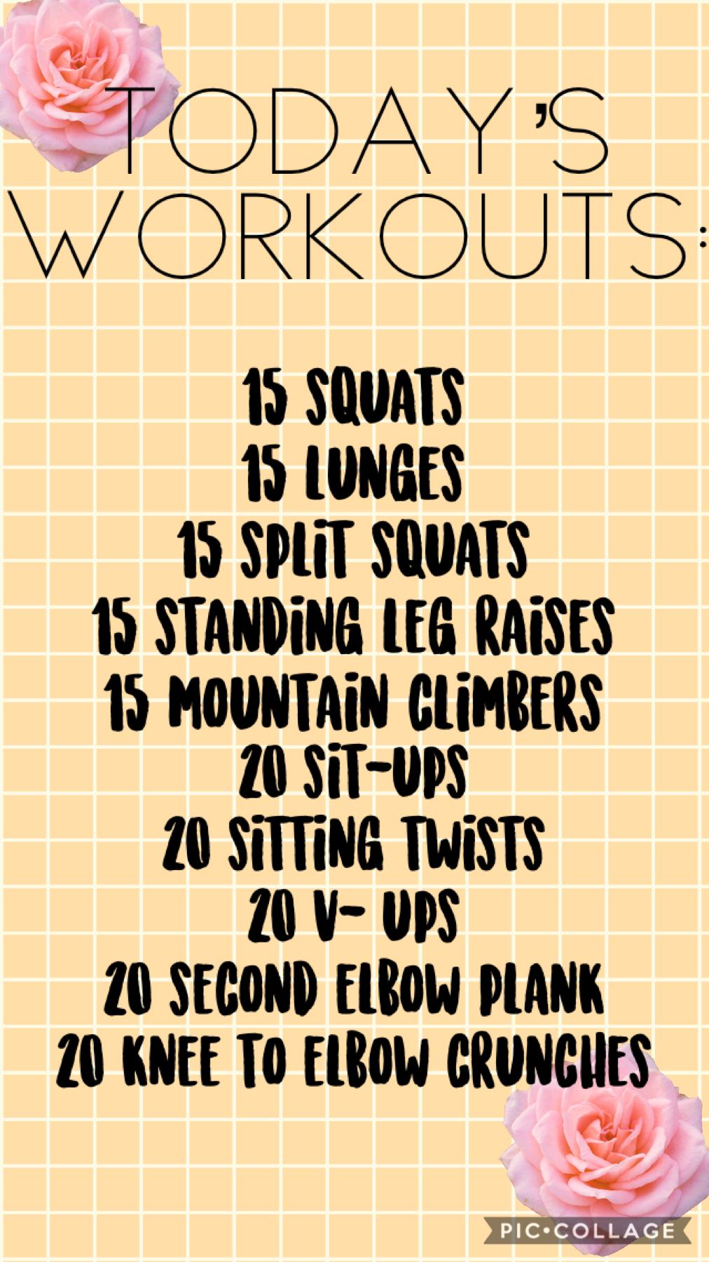 Here r some workouts y’all can do today!