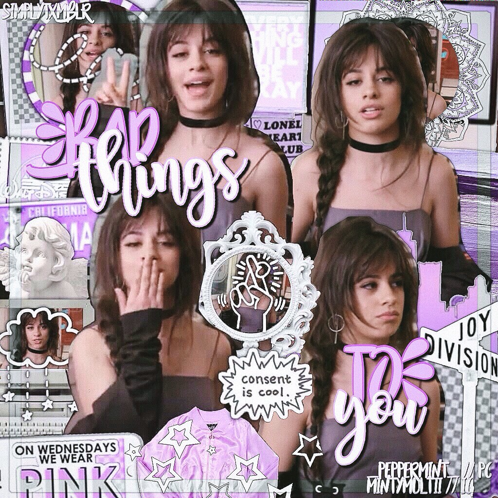 Here is a collab with @simplytxmblr (: This was my first time editing Camila! My half is definitely not the best but it was fun collabing😊💗