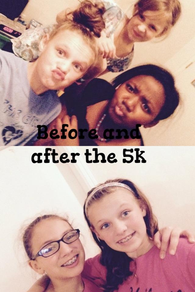 Before and after the 5k