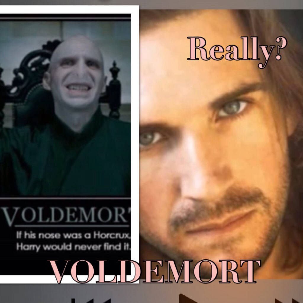 Really? 



How did they turn him into Voldemort like ,, seriously