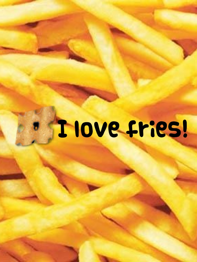 I love fries! 