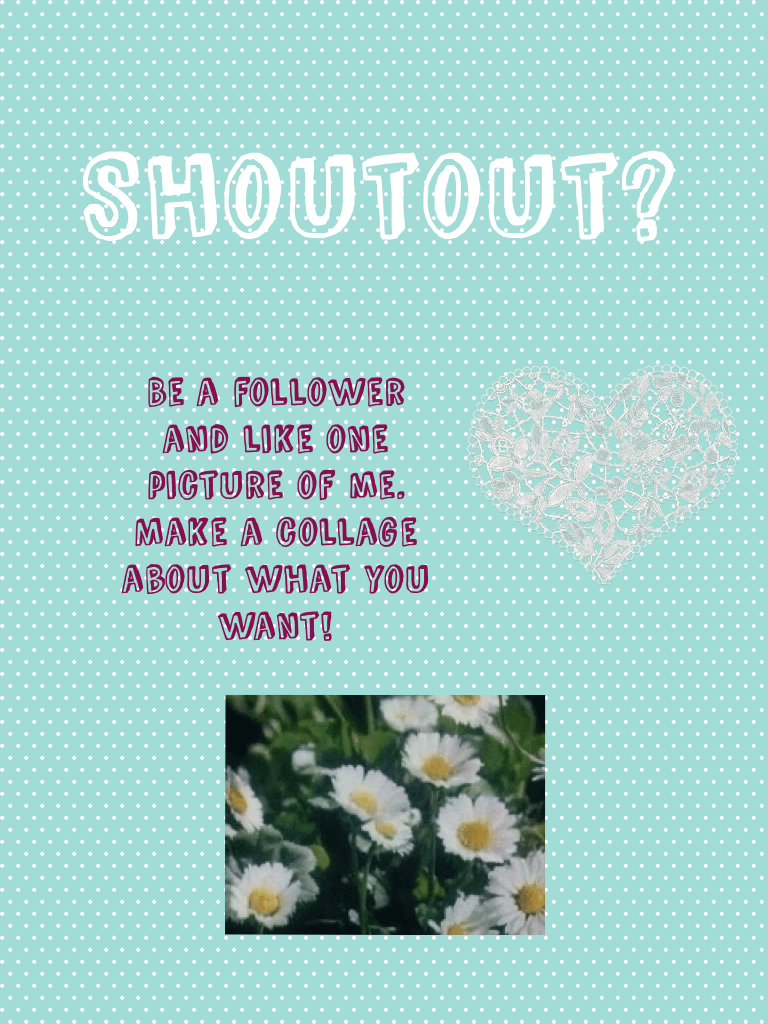 Do you want to have a shoutout?💕🎀
