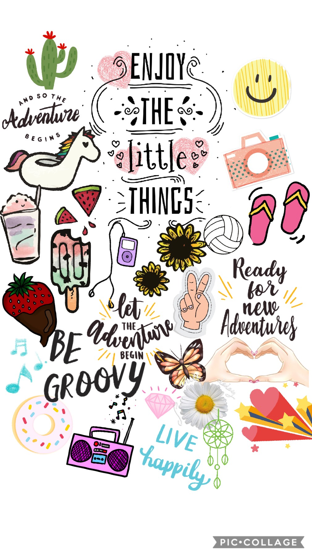 Enjoy the little things. Make a collage about the little things that you like to do and post here. Can’t wait to see what you guys do for your collage! Thanks! 😉