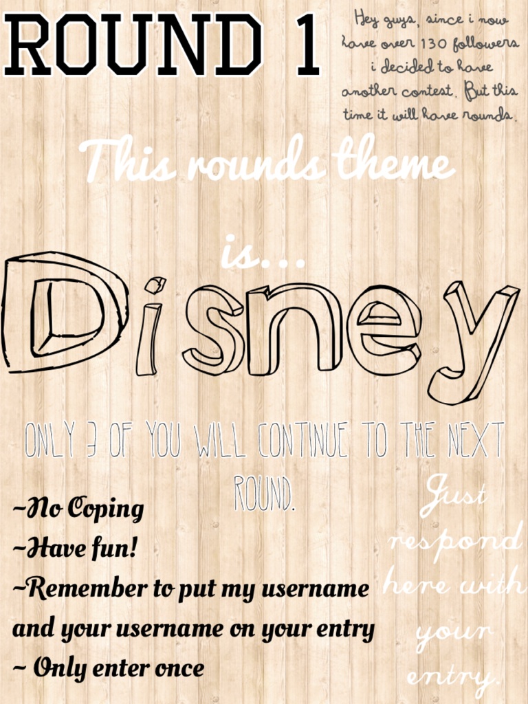 Round 1: Disney contest