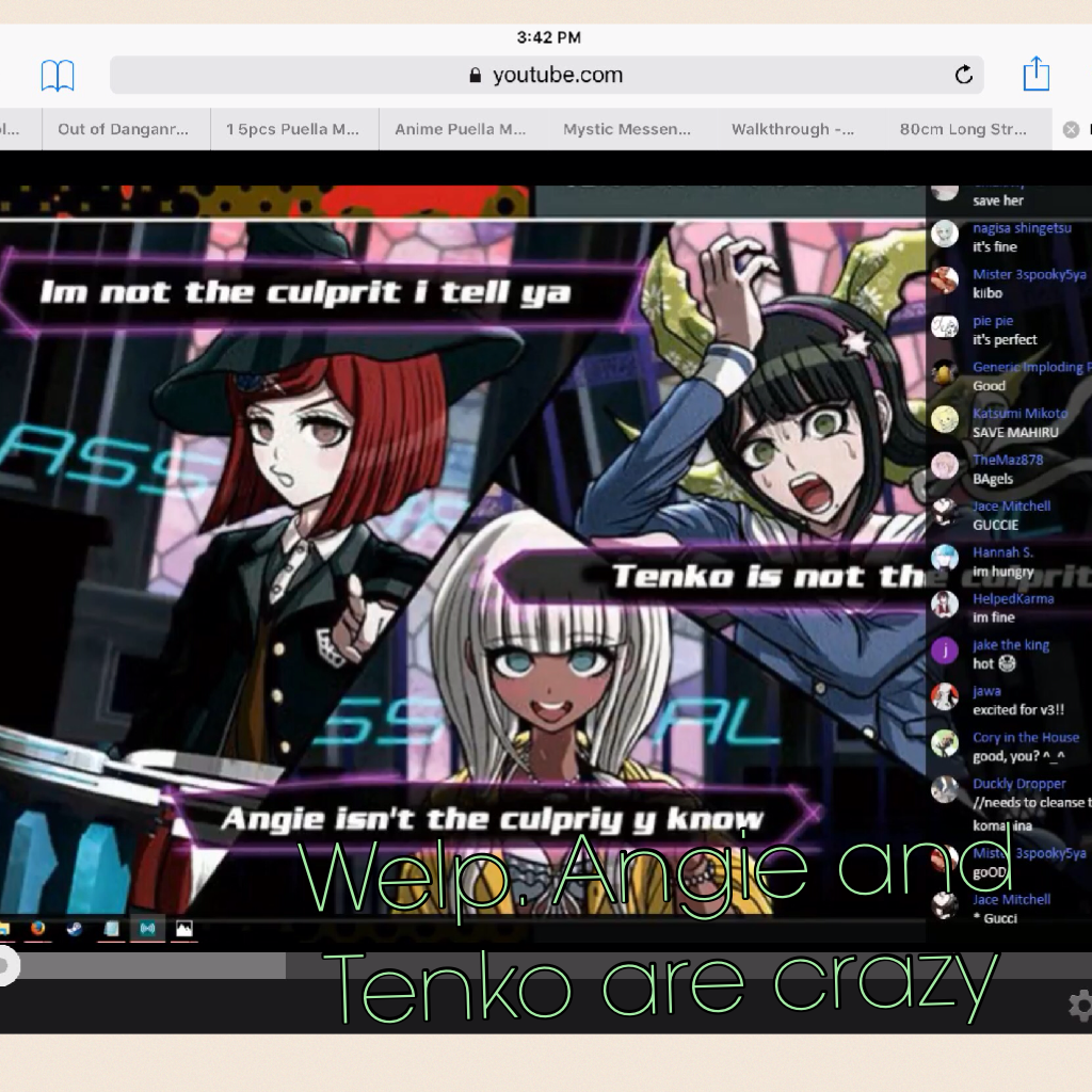 Welp. Angie and Tenko are crazy