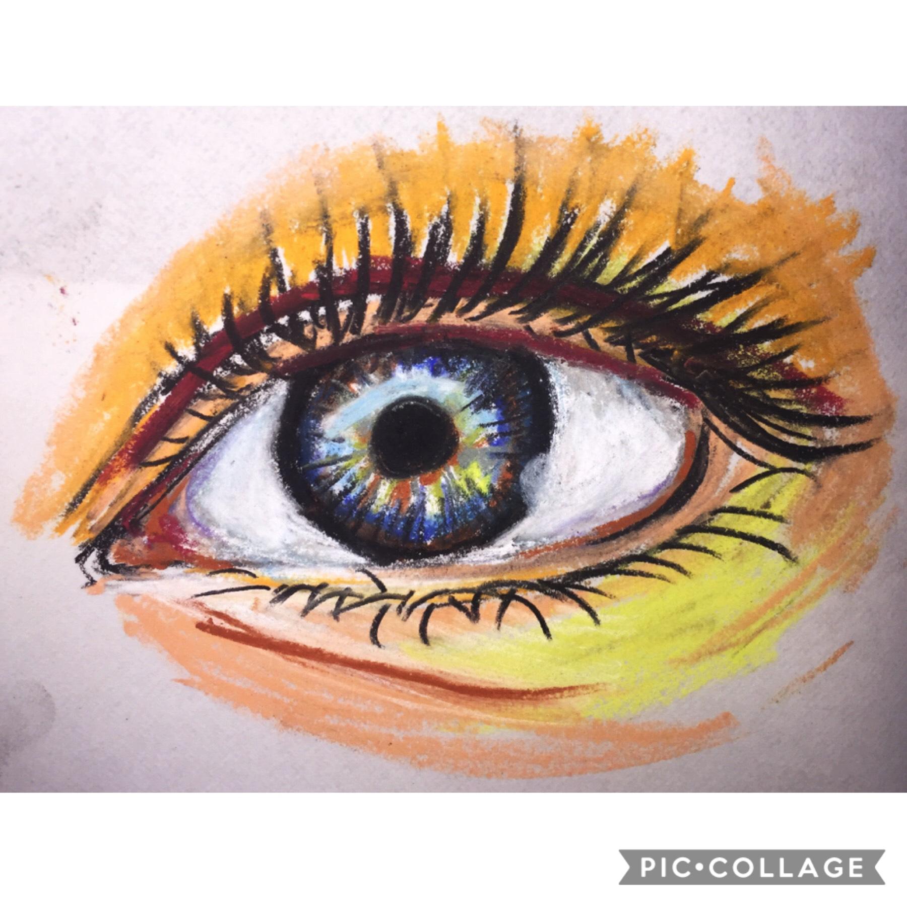 did this today with pastels. not my best but still good