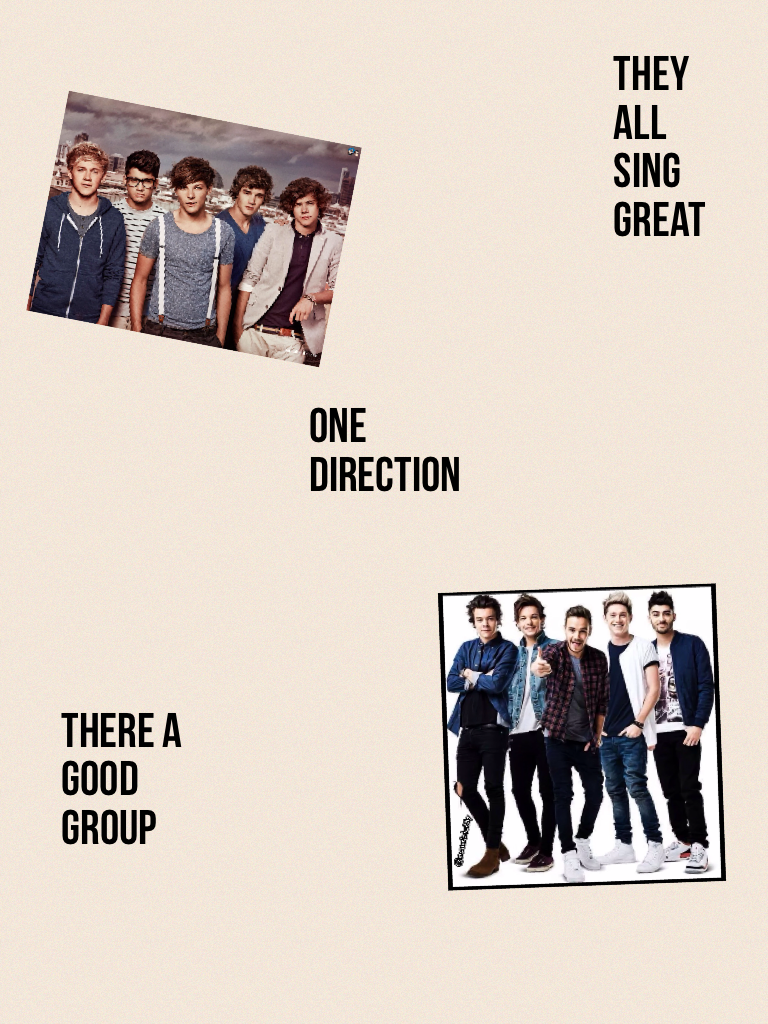 One direction all sing great