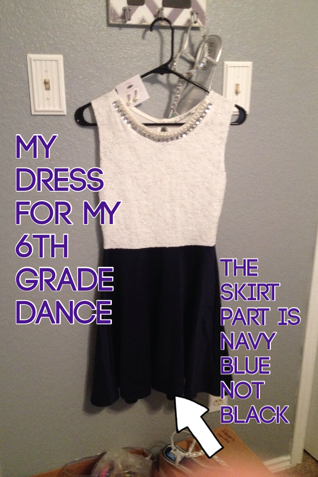My dress for my 6th grade dance 