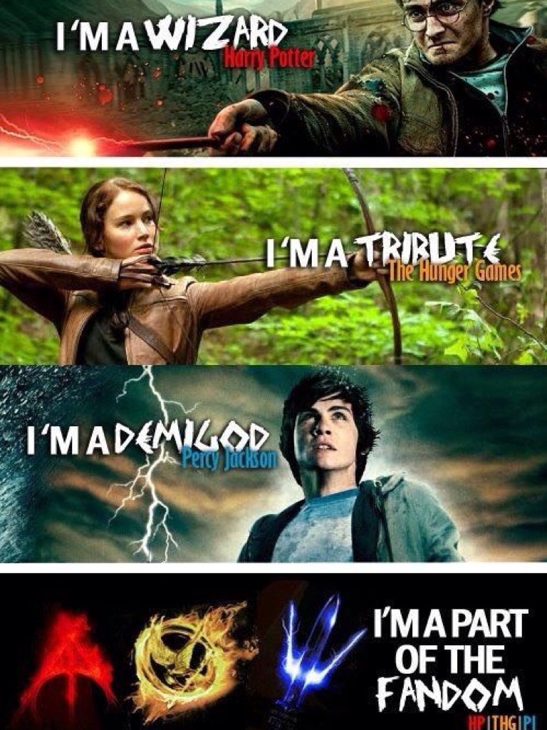 Yay easy post, but srsly demigod and wizard all the way, though hunger games is still cool