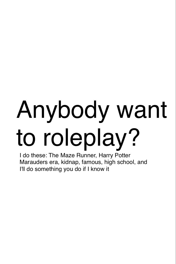 Roleplay?