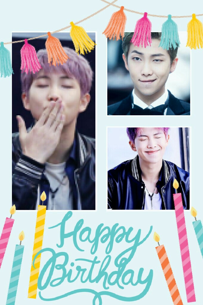 Happy Birthday Rap Monster i know even if it was yesterday its not to late 