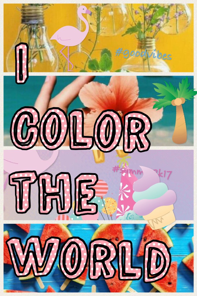 I Color the world
With pic collage❤️