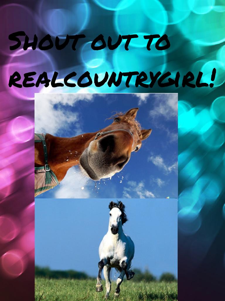 Shout out to realcountrygirl!