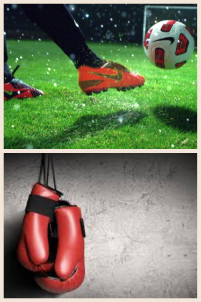 Football and boxing