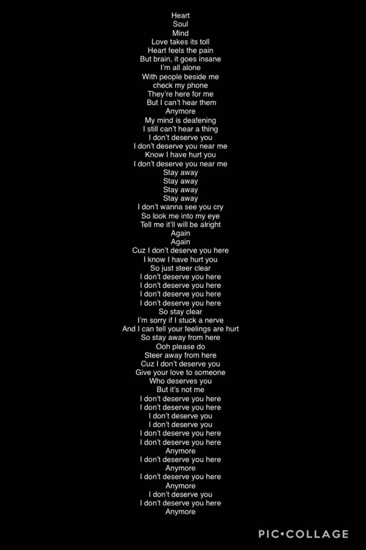 Lyrics to a song I wrote 