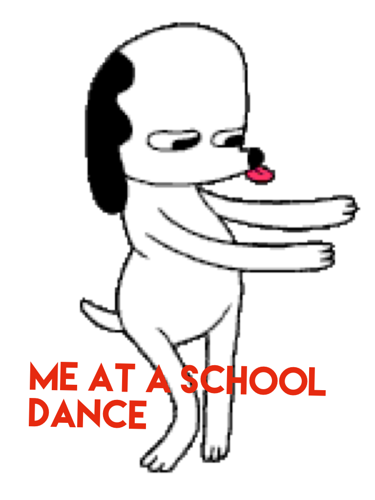 Me at a school dance