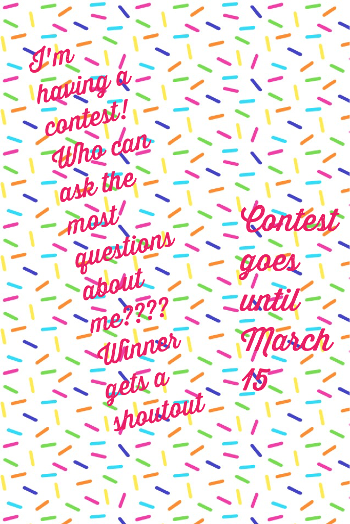 Contest goes until March 15