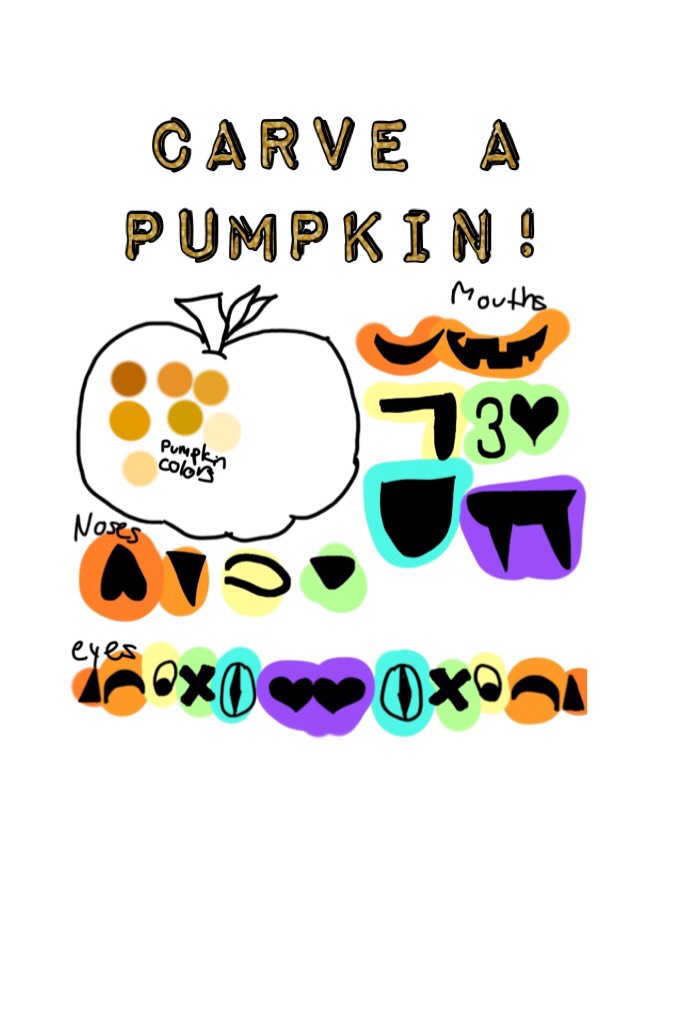 Carve a Pumpkin Activity!